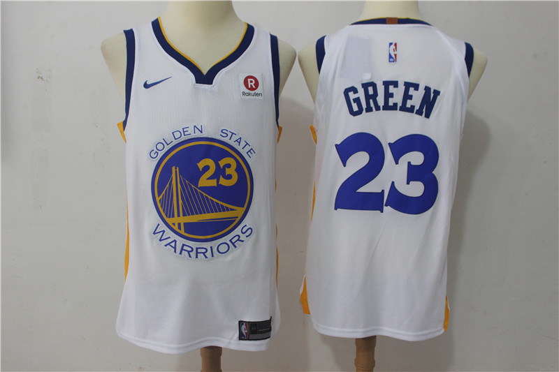 Men Golden State Warriors #23 Green White Game Nike NBA Jerseys